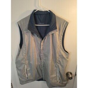 Zero Restriction Tour Series Golf Vest XXL Reversible Navy Blue Gray Mens Tour